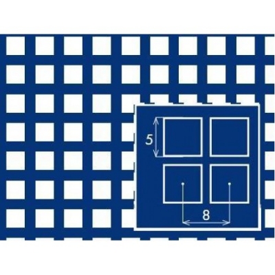 Лист нержавіючий перфорований 1000x2000х1 PA Qg5-8