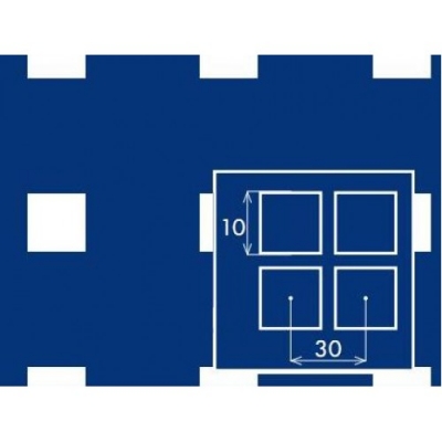 Перфорований лист сталевий 1000x2000х2 PC Qg10-30