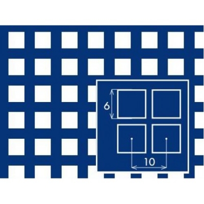 Перфорований лист сталевий 1000x2000х1 PC Qg6-10