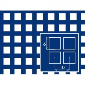 Перфорований лист сталевий 1000x2000х1 PC Qg6-10
